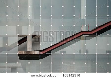 An under-constructed exterior ladder