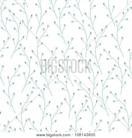 Decorative floral seamless pattern