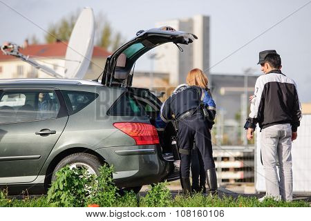 France Paris Attacks - Border Surveillance With Germany