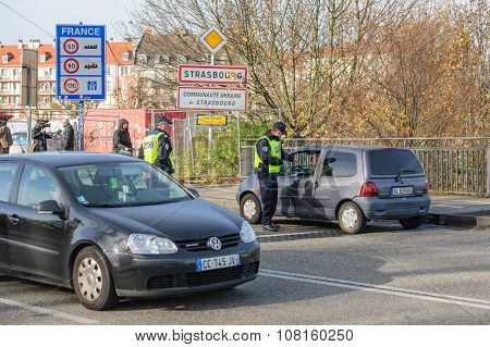 France Paris Attacks - Border Surveillance With Germany