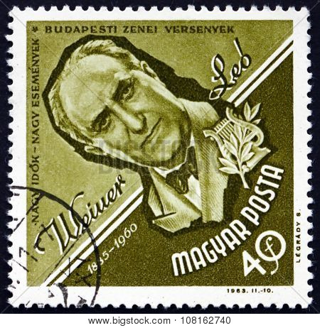 Postage Stamp Hungary 1963 Leo Weiner, Composer