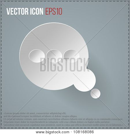 comic bubbles icon. vector illustration