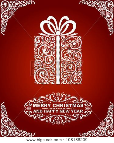Abstract christmas card