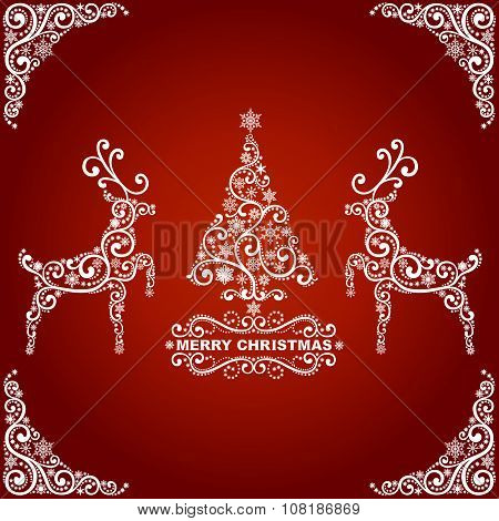 Abstract christmas card