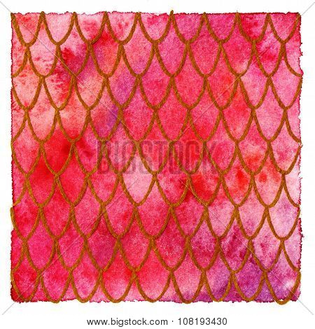 Red dragon skin background