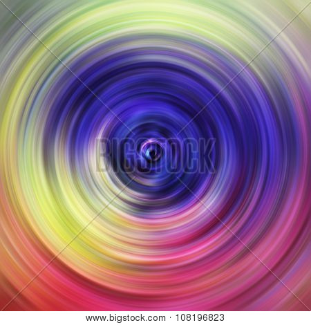Colorful rainbow whirl motion blur background