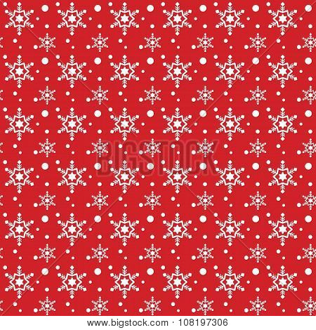 Snow Flakes Pattern Background
