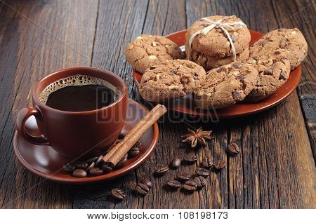 Coffee And Chocolate Cookies