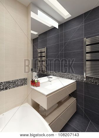 Master Bathroom In Modern Style