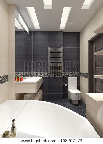 Master Bathroom In A Modern Style