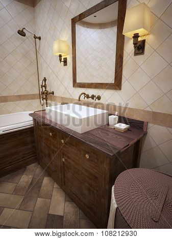 Bathroom In Provence Style