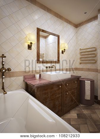 Bathroom In Provence Style