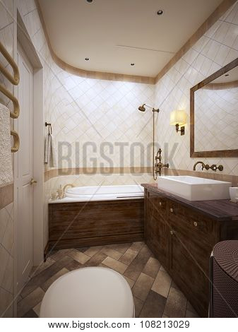 Bathroom In Provence Style