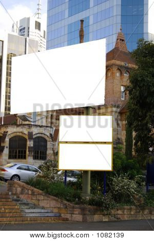 Blank signo exterior iglesia