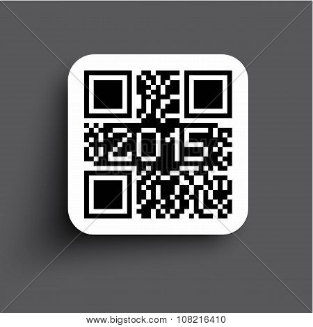 2015 Qr code new style modern background