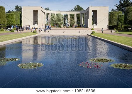 The Reflecting Pool, American Cemetery, Normandy, France