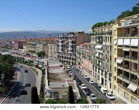 Promenada w ładne miasto, Cote D'azur, Francja