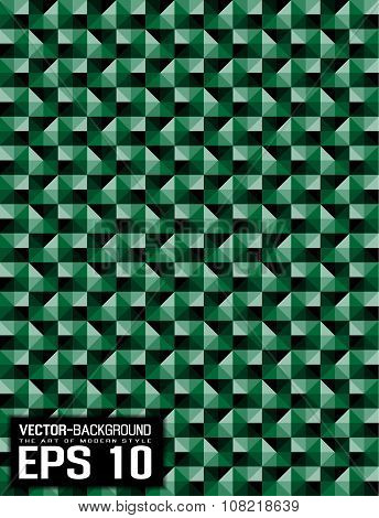 Abstract Background Pattern Mosaic Green