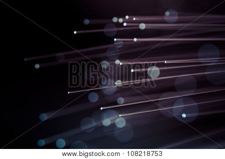 Luminosity, Fiber optic cables, fibre connection, telecomunications concept.