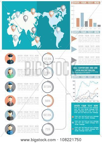 Abstract Business Documents,flyers,posters And Placsrds,flat,business And Icons