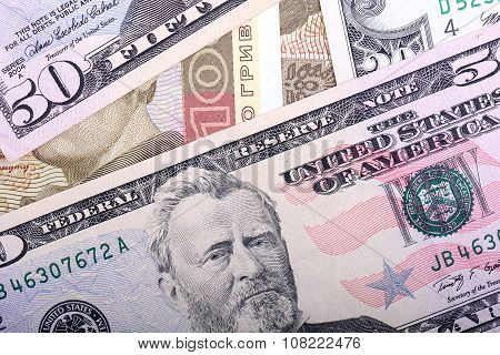Ukrainian Hryvnia And The American Dollars