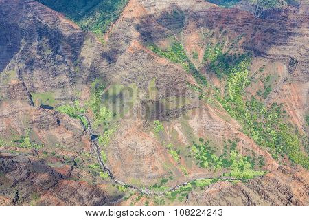Kauai From Helicopter