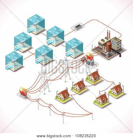 Energy 17 Infographic Isometric