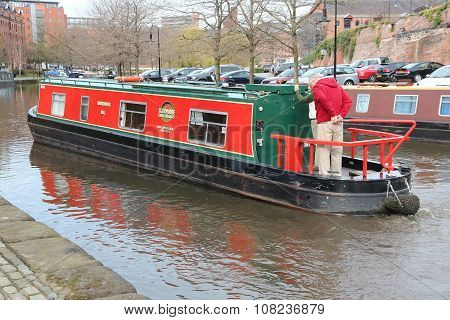 Narrowboat In England