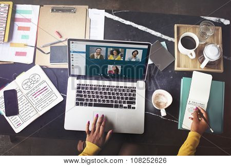 Video Call Facetime Chatting Communication Concept