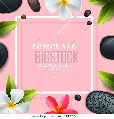 Health and beauty template, spa concept