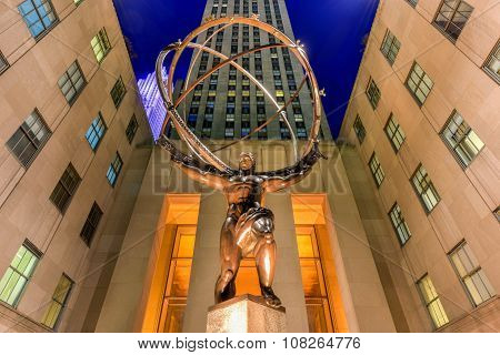 Atlas Statue - Rockefeller Center, New York City