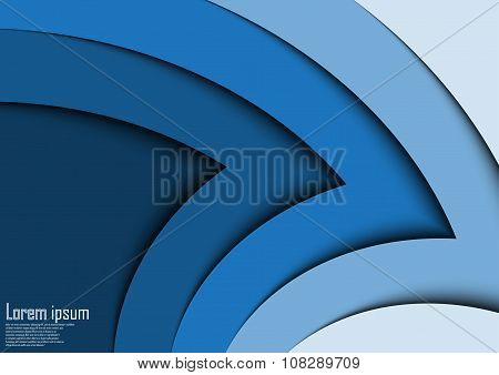 Abstract Blue 3D Arrow Wave Line Certificate Abstract Background