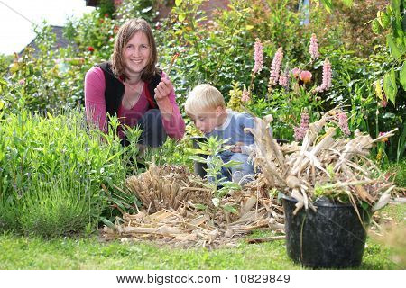 Havearbejde familie