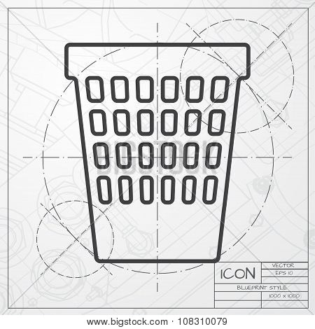 Vector basket icon