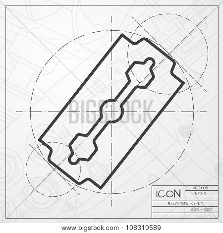 Vector blade icon