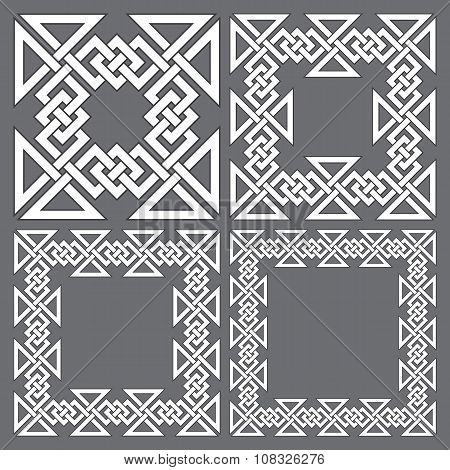 Set of square frames