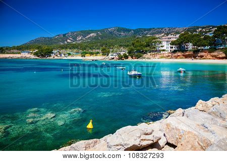 Small Harbor With Boats In Portals Nous