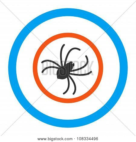 Spider Rounded Glyph Icon