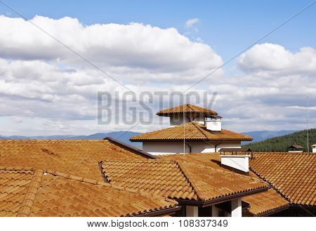 Roof over Bansko in Bulgaria