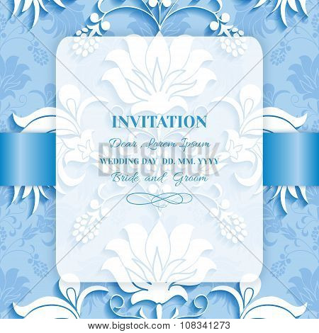 Card or wedding invitation