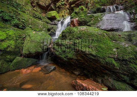 Waterfall In Forest