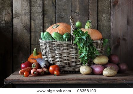 Vegetables In A Basket