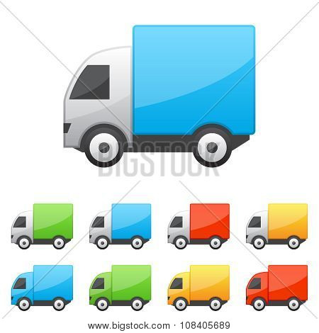 Set of truck icons