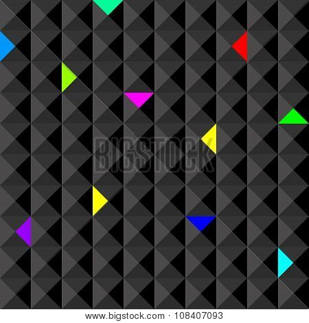 Black pattern with neon elements