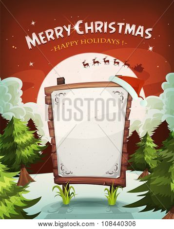 Merry Christmas Holidays Background