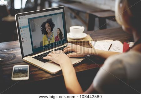Video Call Facetime Chatting Communication Concept