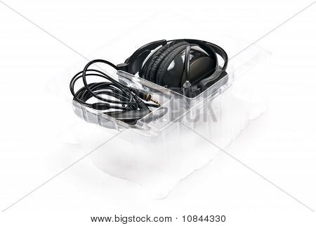 Sort hovedtelefoner