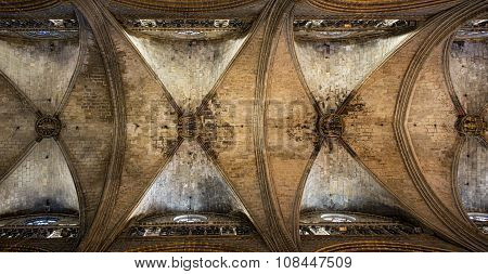 Santa Eulalia, Metropolitan Cathedral Basilica Of Barcelona, Spain.