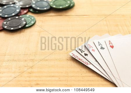 Game on wood