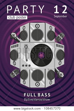 Poster design for nightclub